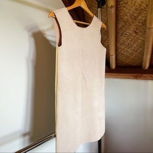 Beige/Cream Suede Mini Dress Size ~S